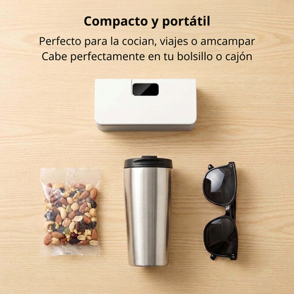 Mini Selladora de Bolsas Recargable y Magnético